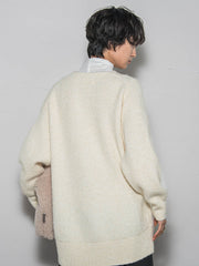 【新色追加】フラッフィーVネックニットカーディガン≪手洗い可能≫