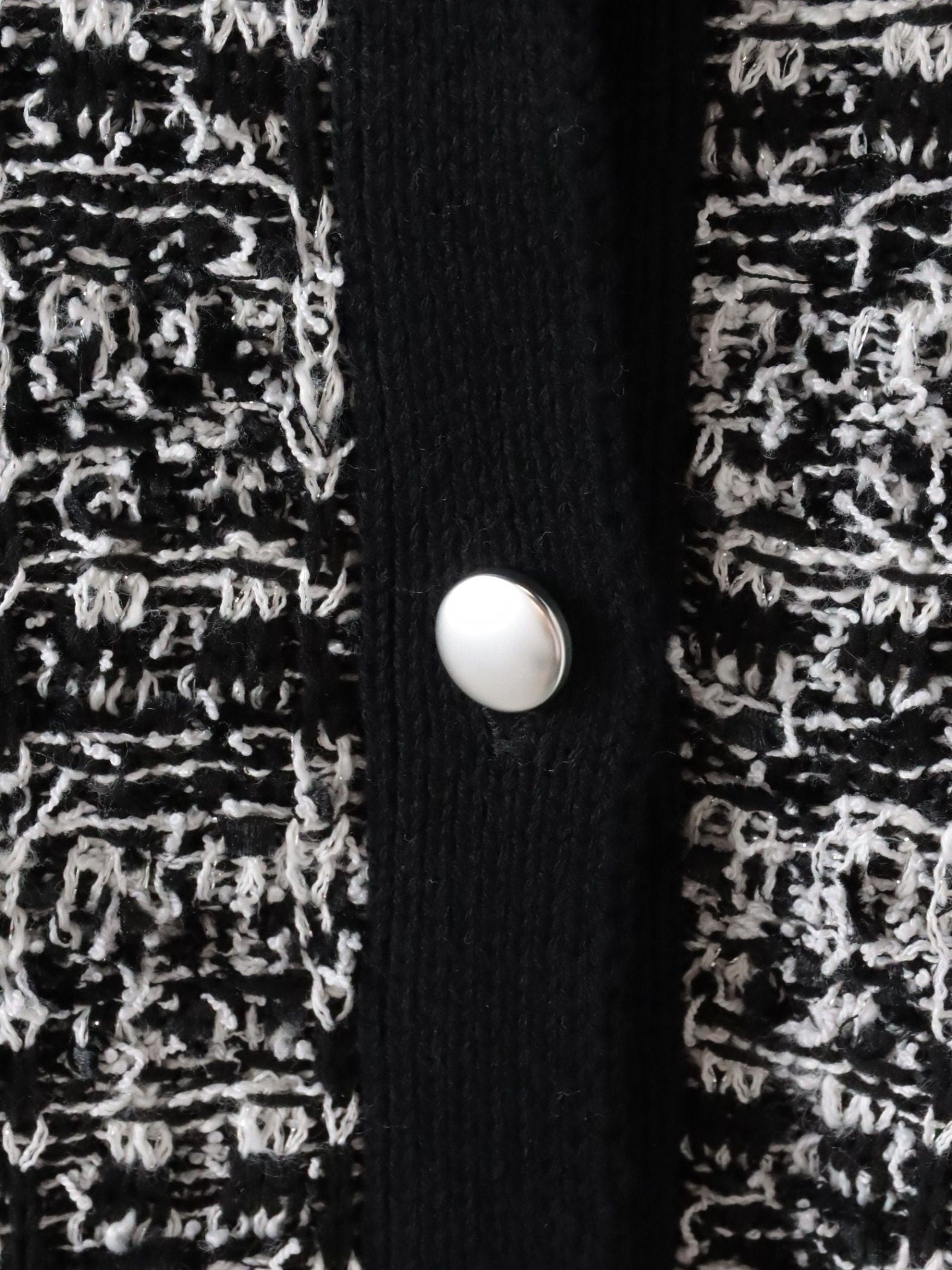 【大きいサイズ】ファンシーツイードニットジレ