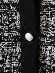 【大きいサイズ】ファンシーツイードニットジレ