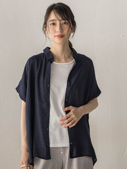 【WEB限定カラーあり】ドルマンブラウス+タンクSET