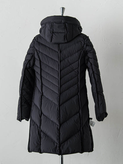 ストレッチダウンロングコート