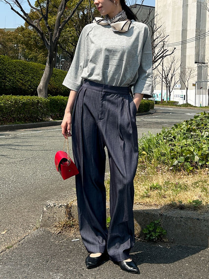 【WEB限定】箔ロゴカットソー≪手洗い可能≫