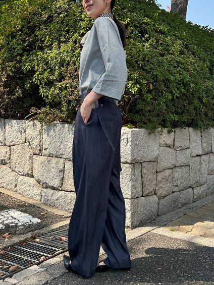 【WEB限定】箔ロゴカットソー≪手洗い可能≫