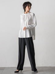 【大きいサイズ】ハイストレッチカルゼワイドパンツ