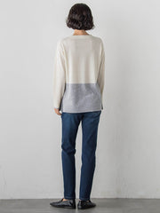 ファインウールVネックニット