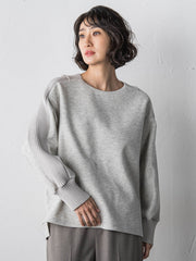 メルトンニットドッキングカットソー