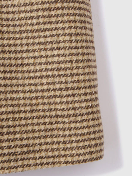 ツィーディチェックWボタンジャコット