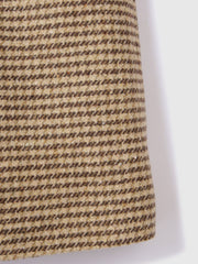 ツィーディチェックWボタンジャコット