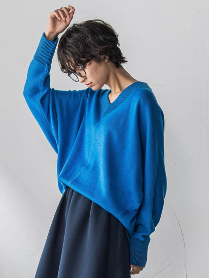 【新色追加】今日の気分で着回せるリバーシブルニット≪手洗い可能≫