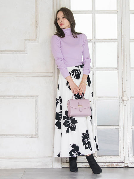 ビッグフラワーフロッキースカート