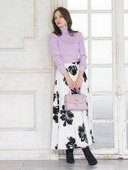 ビッグフラワーフロッキースカート