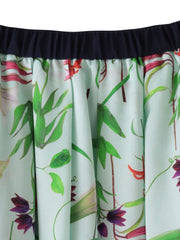 【KEITA KAWASAKI × Viaggio Bluコラボ】リリープリントスカート