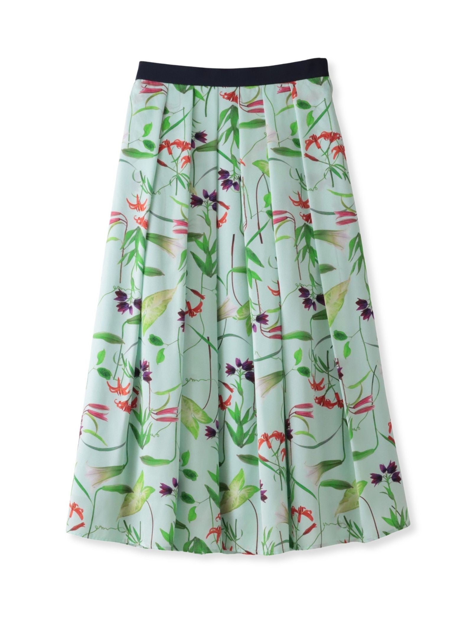 【KEITA KAWASAKI × Viaggio Bluコラボ】リリープリントスカート