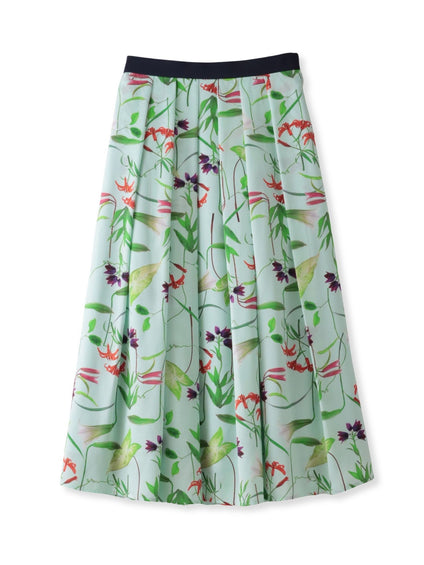 【KEITA KAWASAKI × Viaggio Bluコラボ】リリープリントスカート