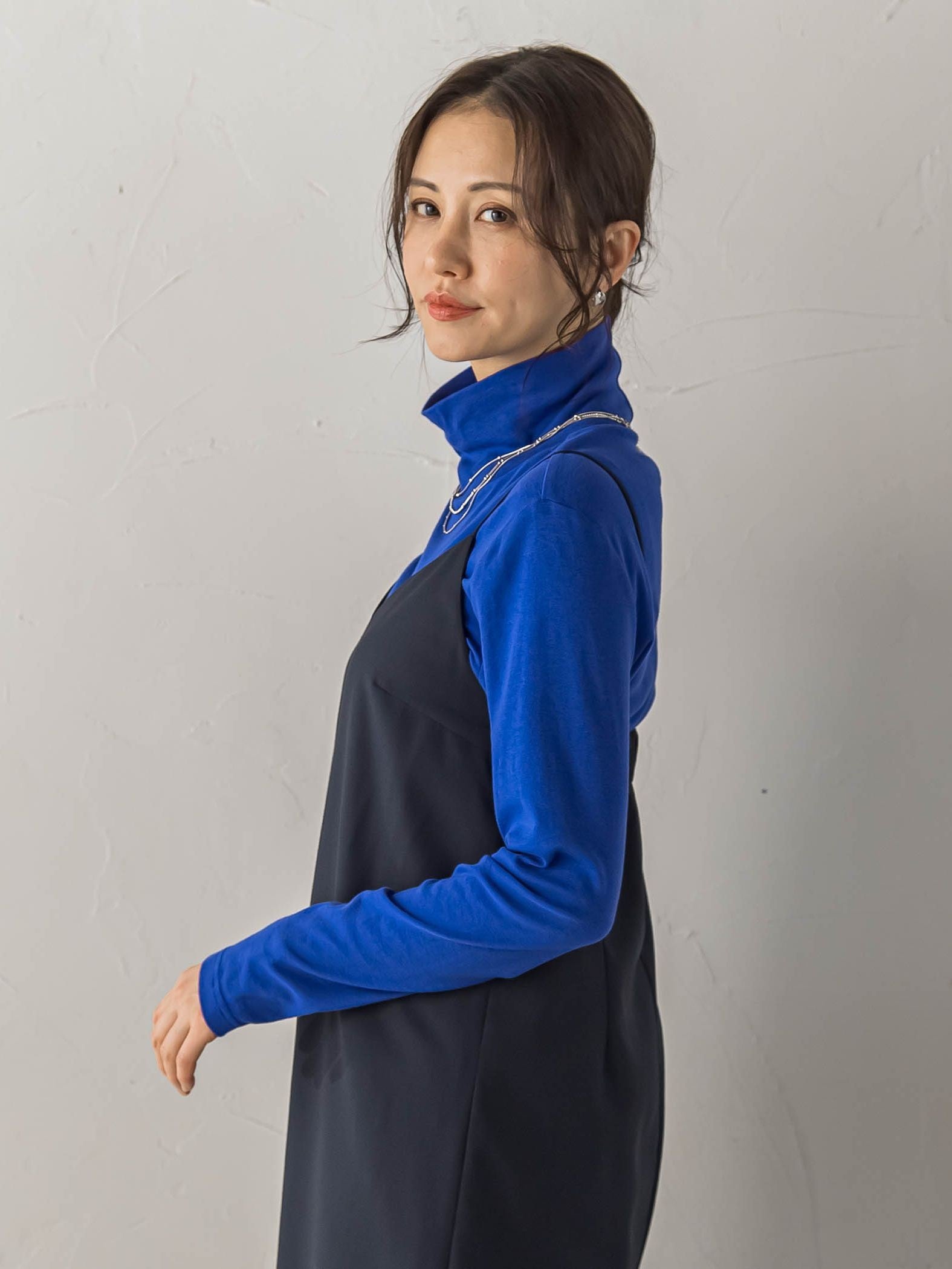 【受注会限定】コットンシルクタートルネックカットソー