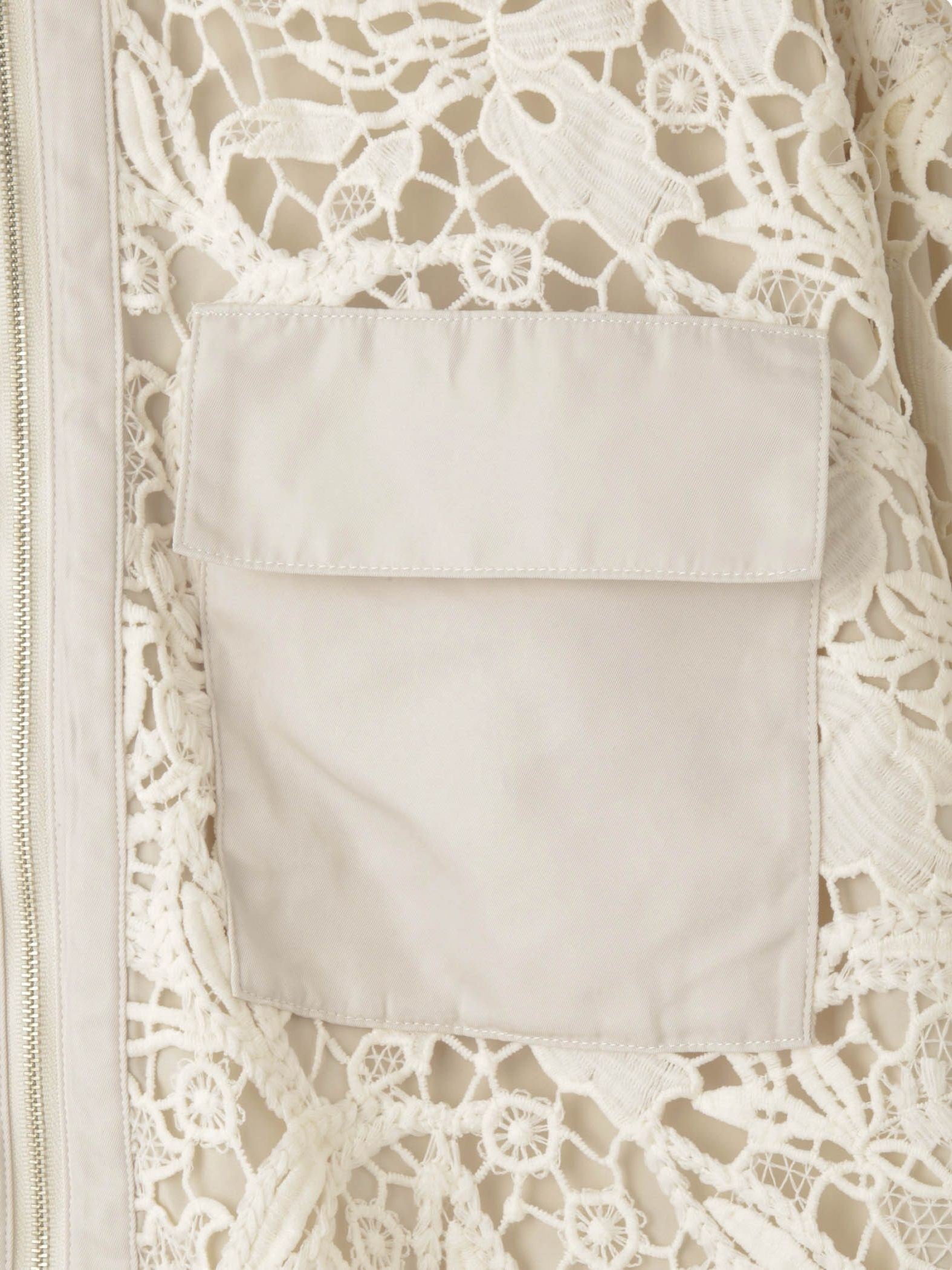 ボタニカルレースブルゾン≪手洗い可能≫