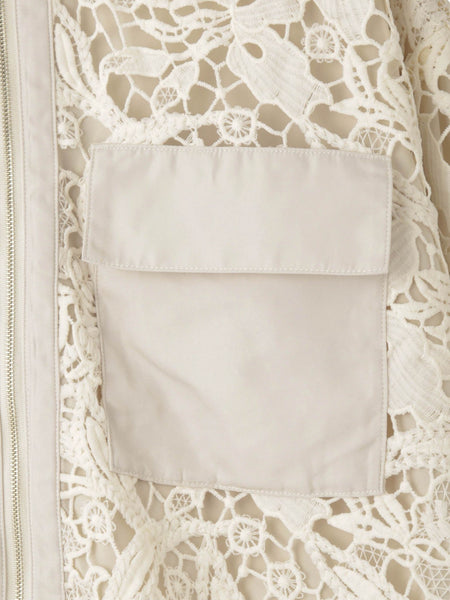 ボタニカルレースブルゾン≪手洗い可能≫