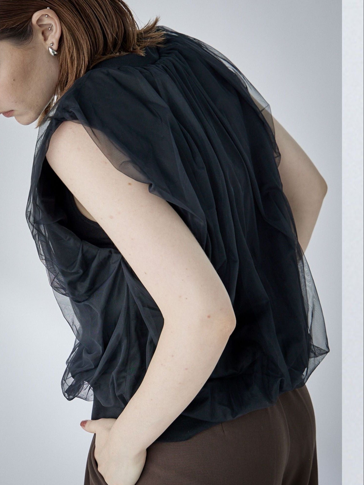 Chulle gather tops 【日本製】≪手洗い可能≫