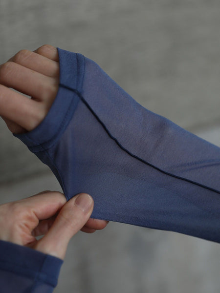 Layered sheer tops【日本製】≪手洗い可能≫