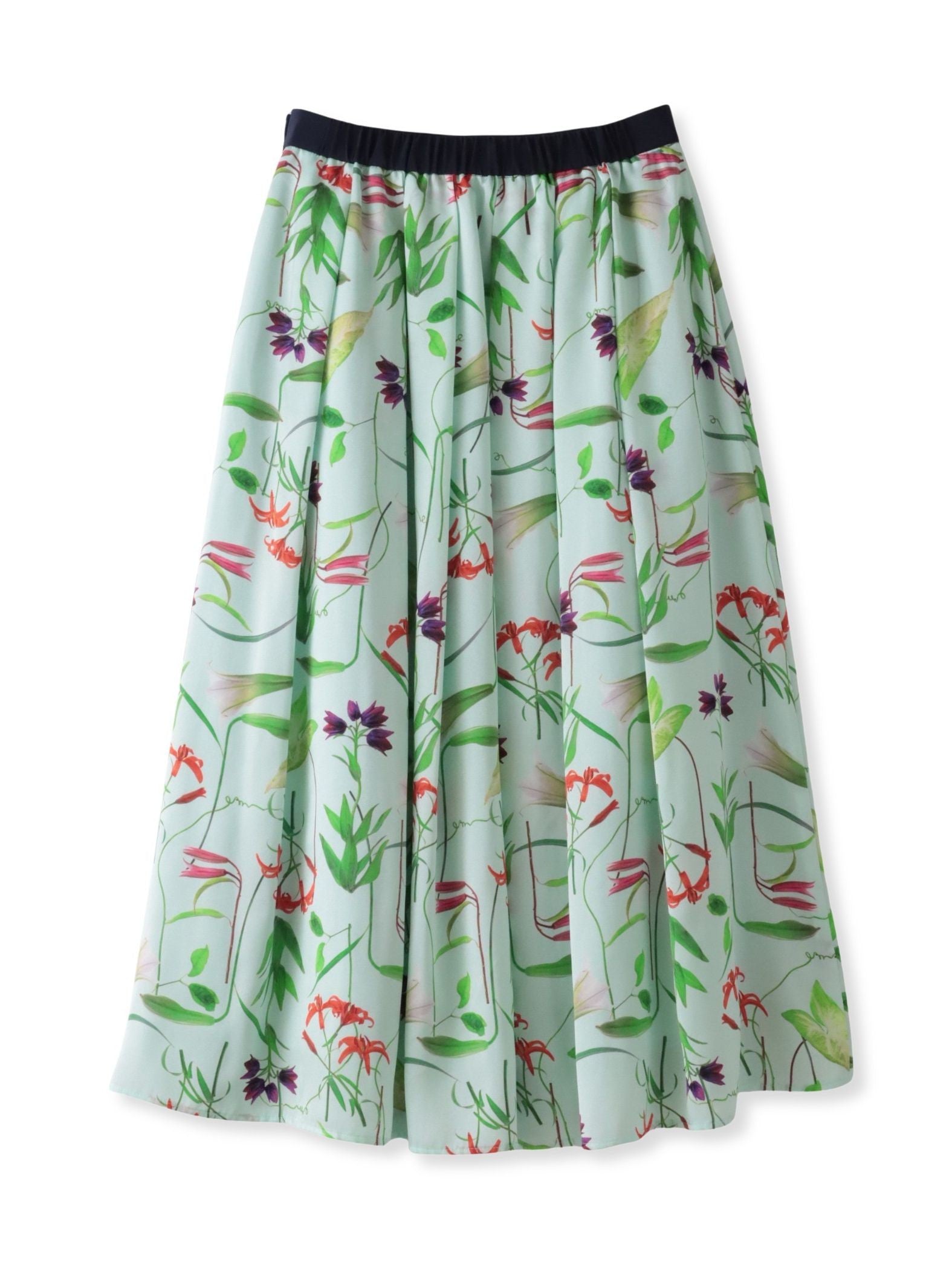 【KEITA KAWASAKI × Viaggio Bluコラボ】リリープリントスカート