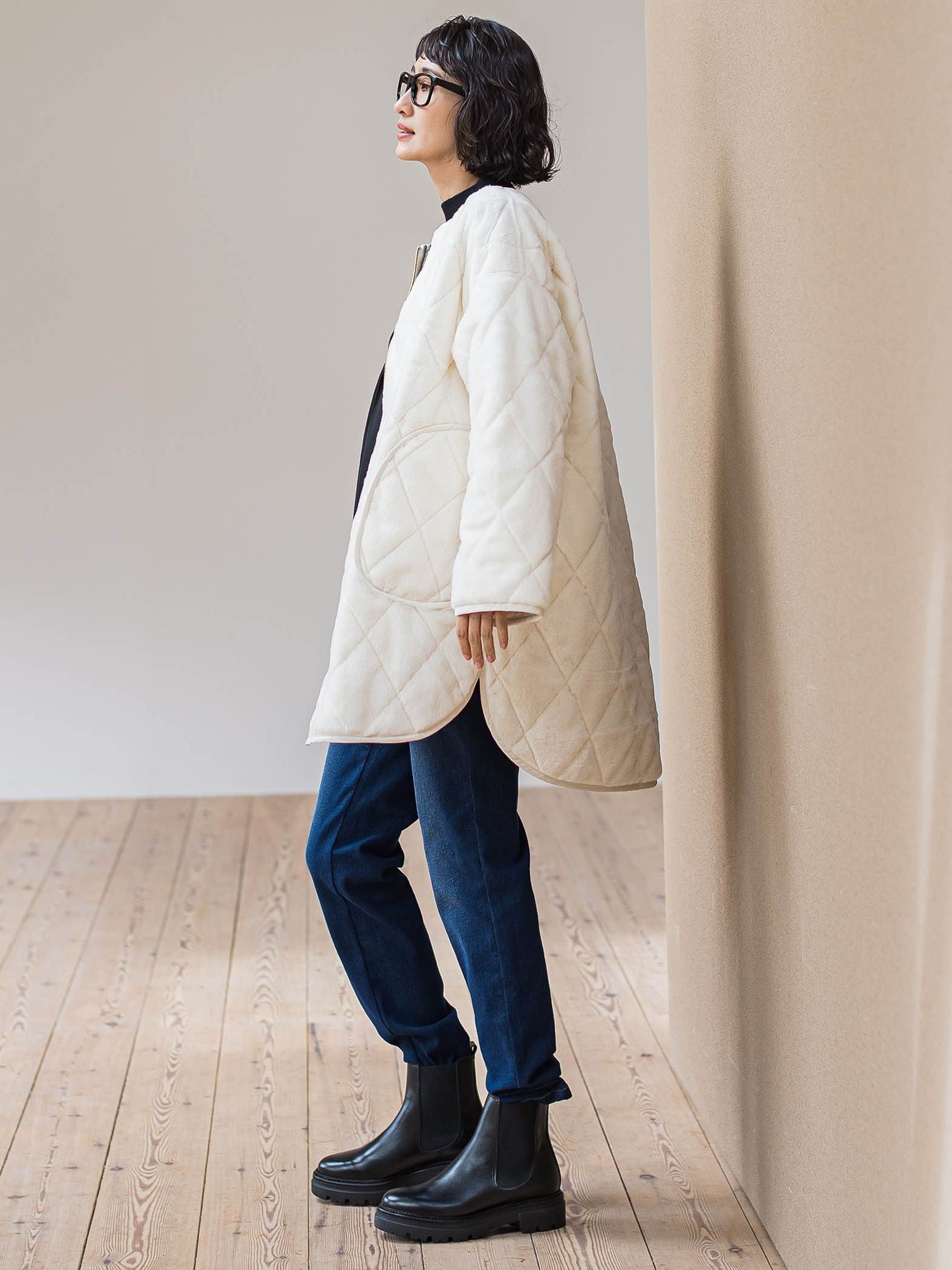 【WEB限定】”まるで毛布”どちらも主役リバーシブルアウター