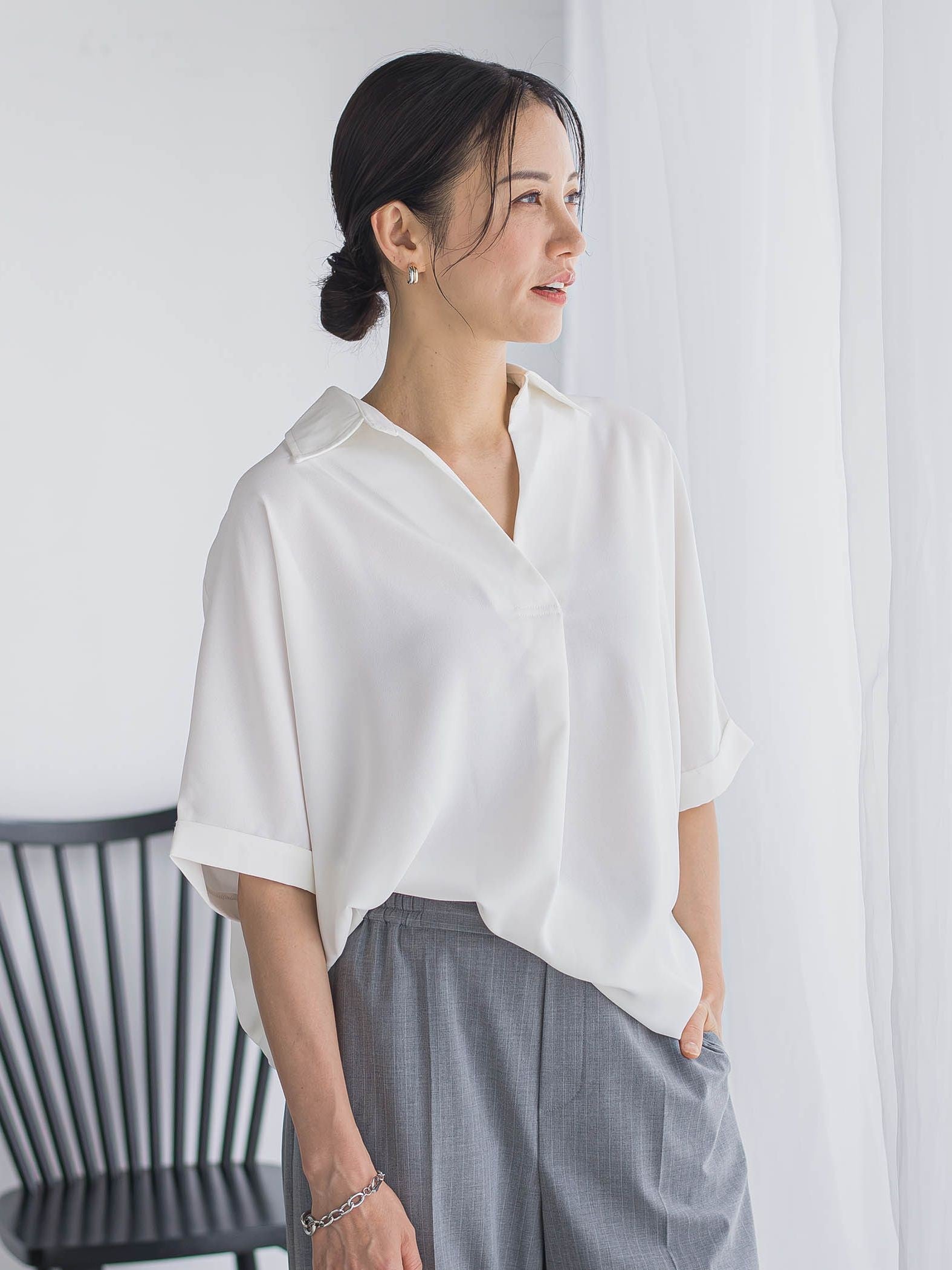 【WEB限定】クールアップブラウス≪セット着用可≫