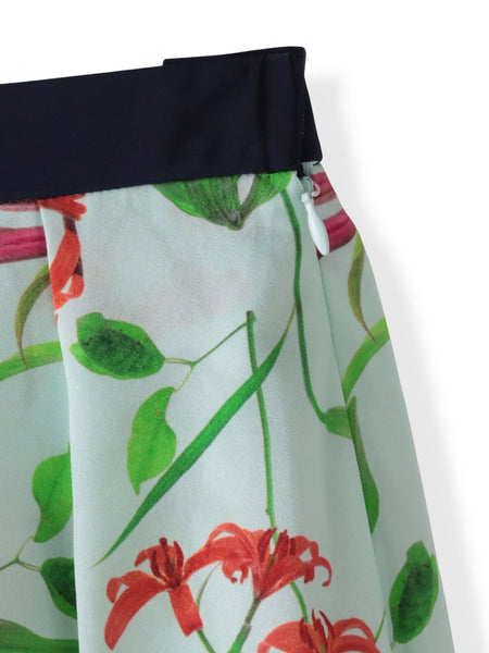 【KEITA KAWASAKI × Viaggio Bluコラボ】リリープリントスカート