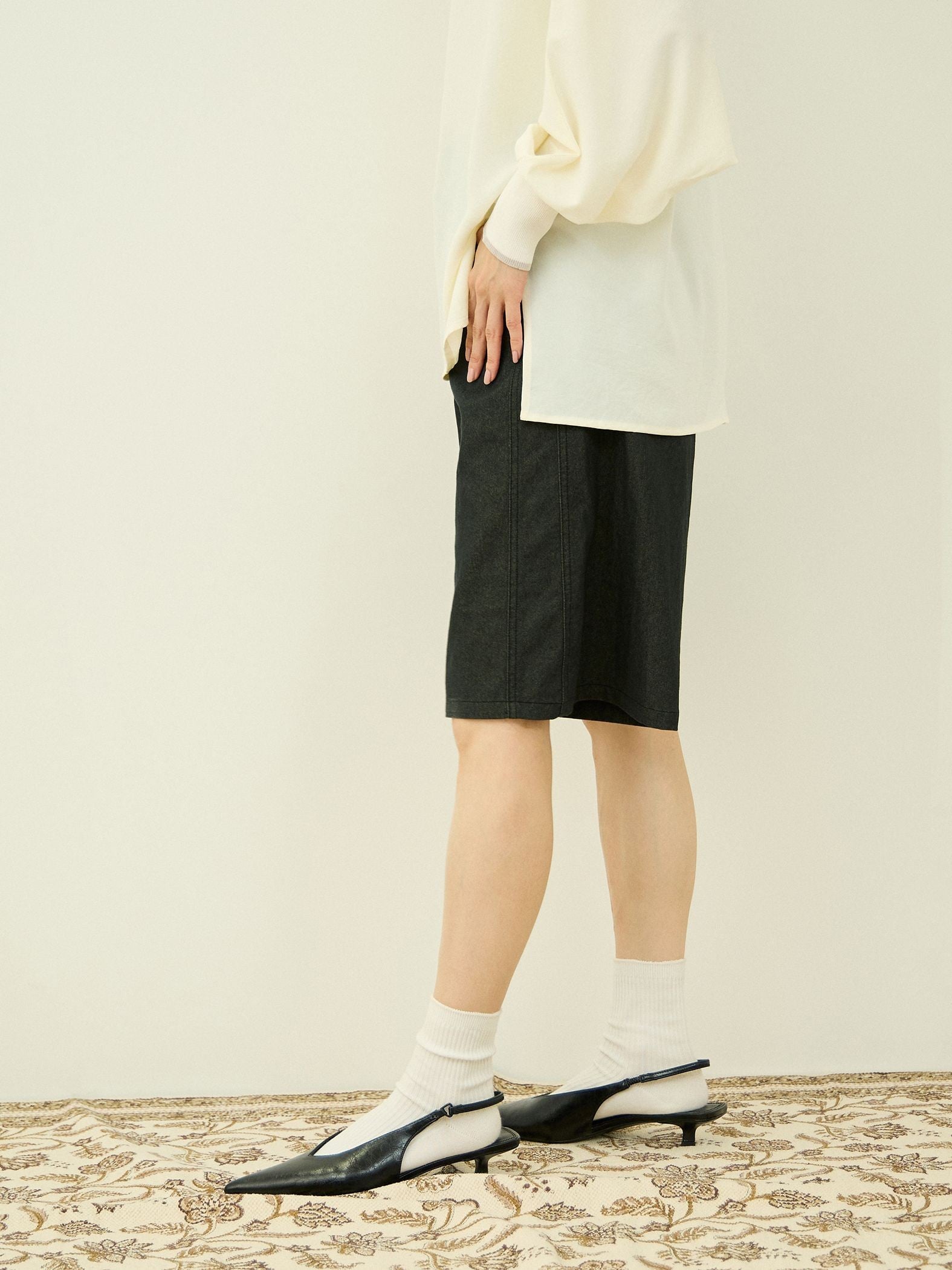 デニムハーフパンツ