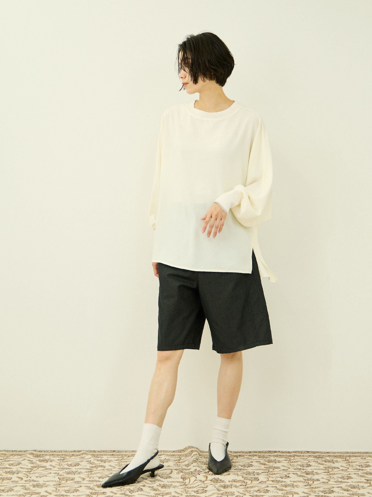 デニムハーフパンツ