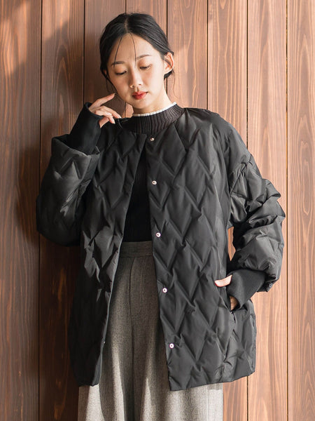 ステッチレスダウンコート