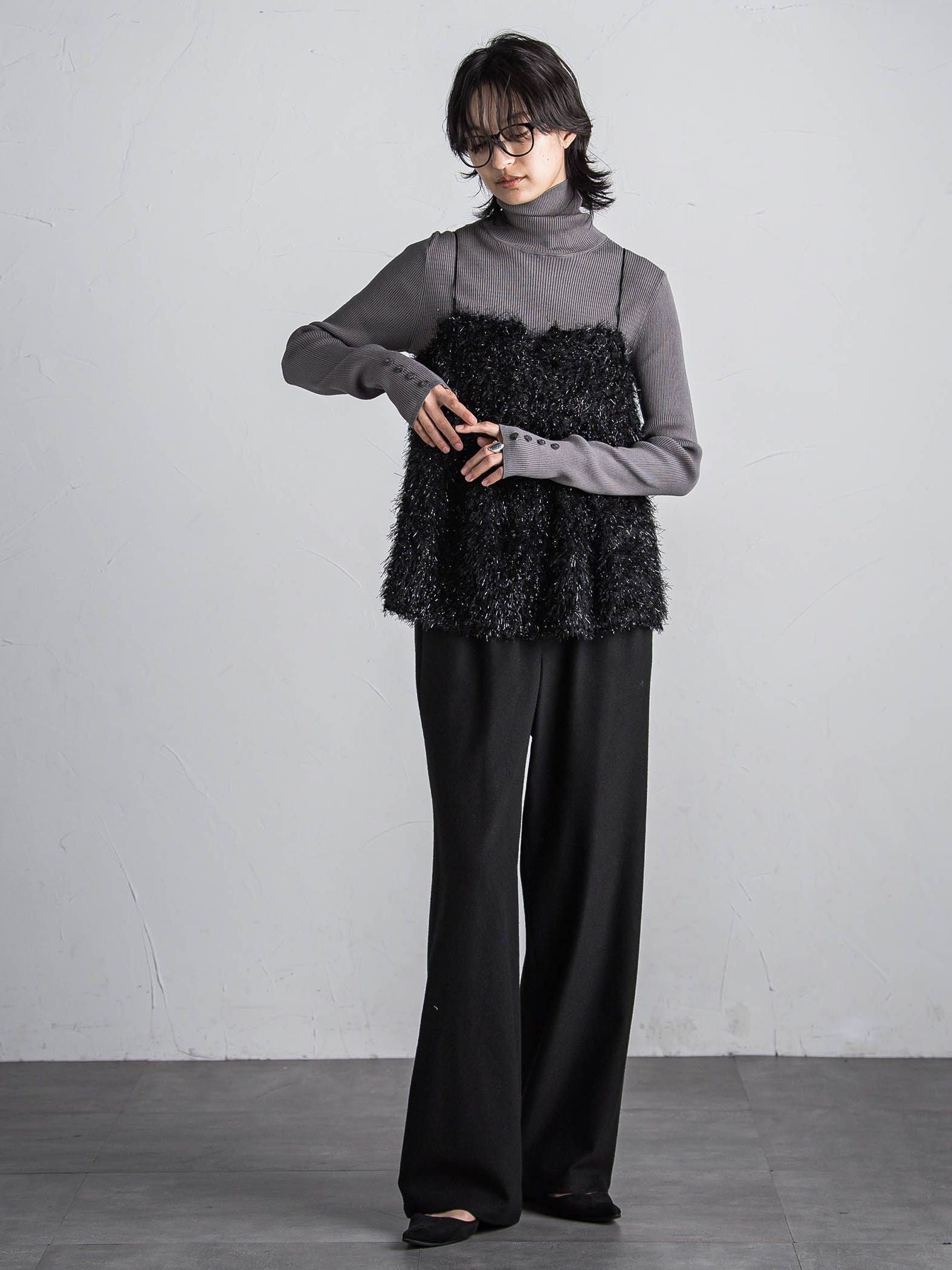 フィルムフェザーキャミブラウス≪手洗い可能≫