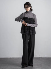 フィルムフェザーキャミブラウス≪手洗い可能≫