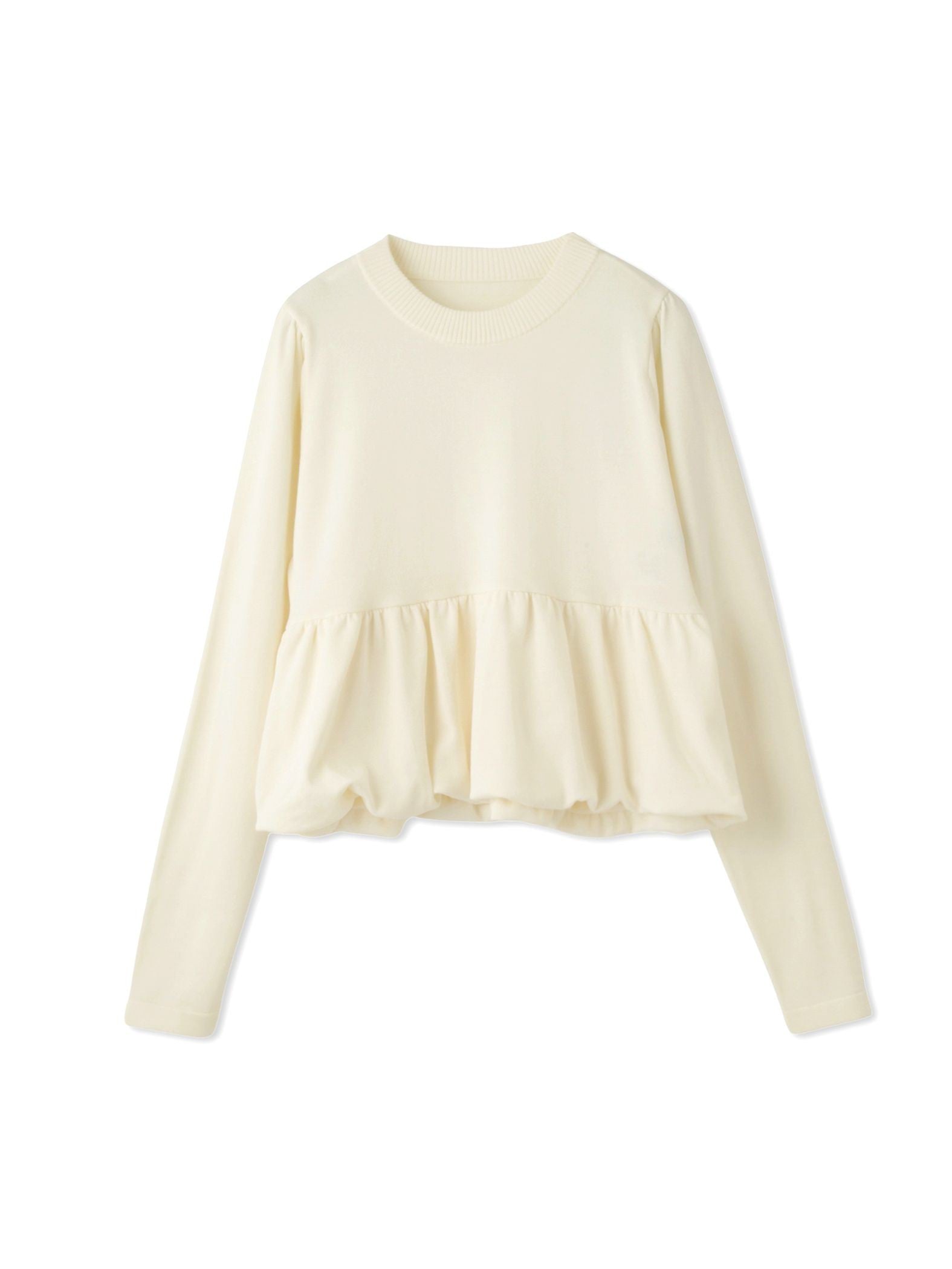 バルーンヘムニットプルオーバー