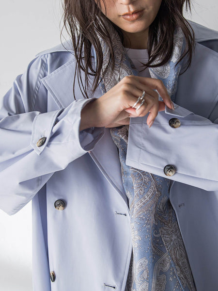 撥水オーバーミドルトレンチコート≪手洗い可能≫