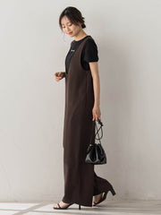 Uネックオールインワン