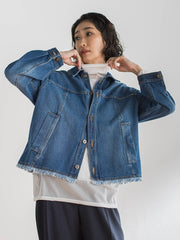 【大きいサイズ】シアー切り替えカットソー