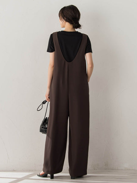 Uネックオールインワン