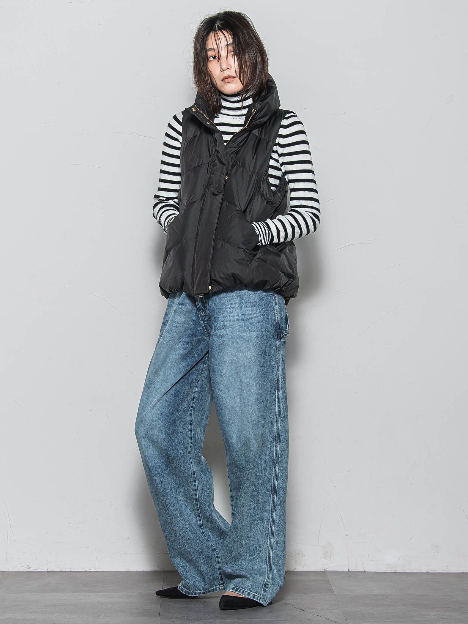 【WEB限定】スタンドカラーダウンベスト