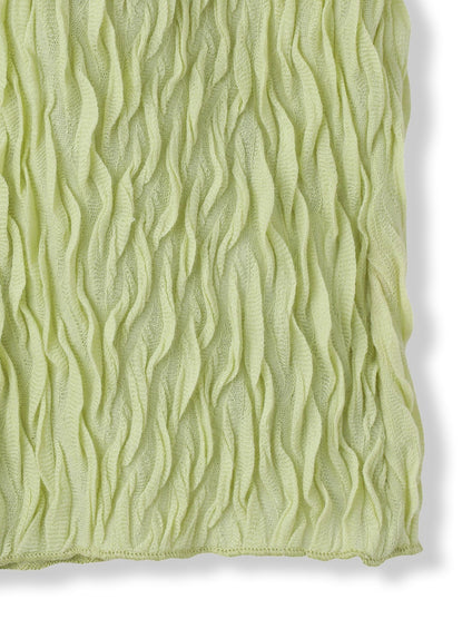 【WEB限定】フリルジャガードクルーネックプルオーバー