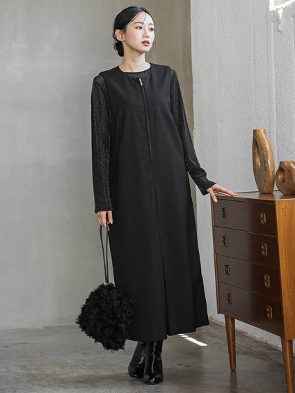 ラメフロッキードットプルオーバー≪手洗い可能≫