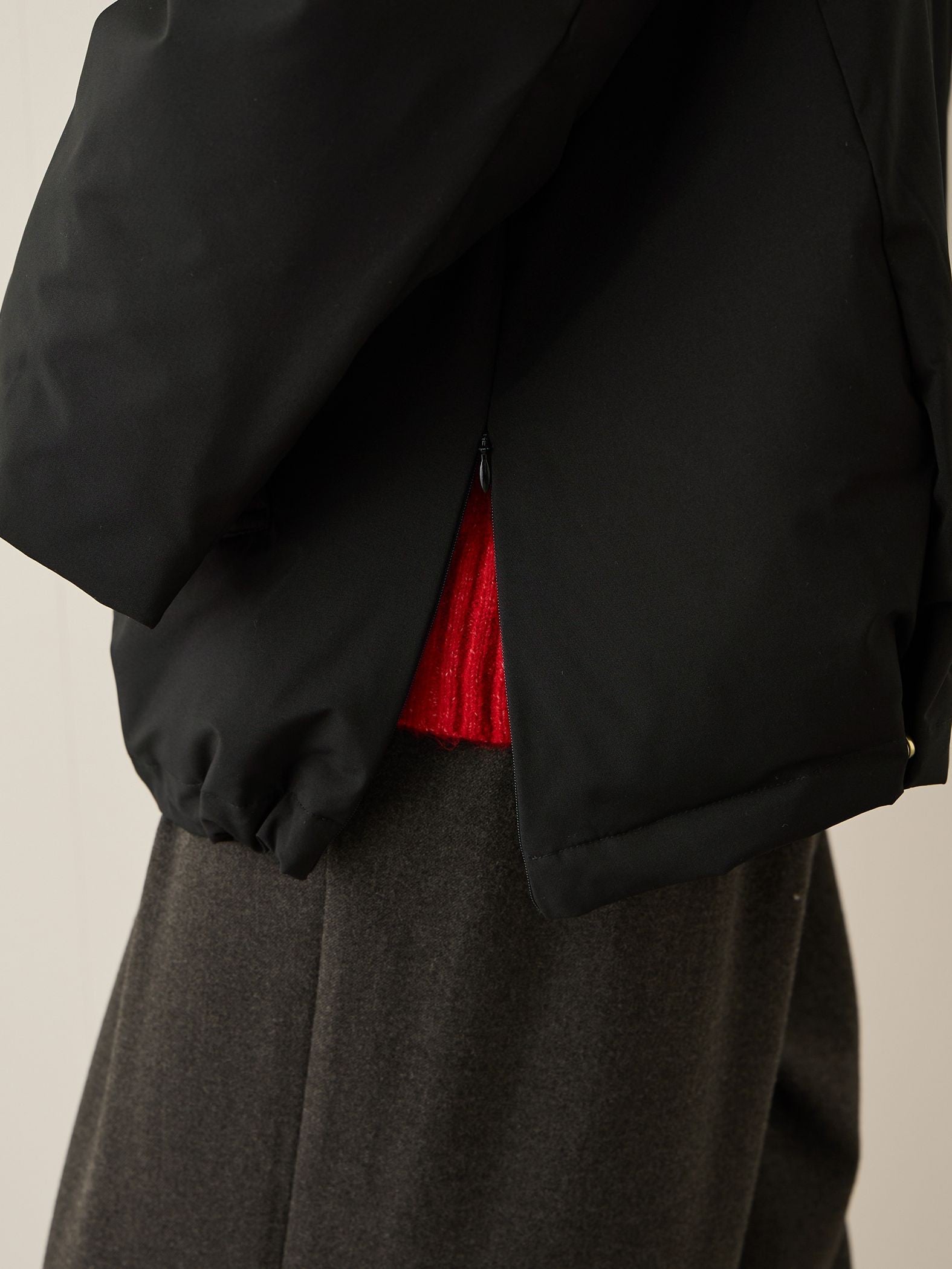 ステッチレスファイバーダウンジャケット