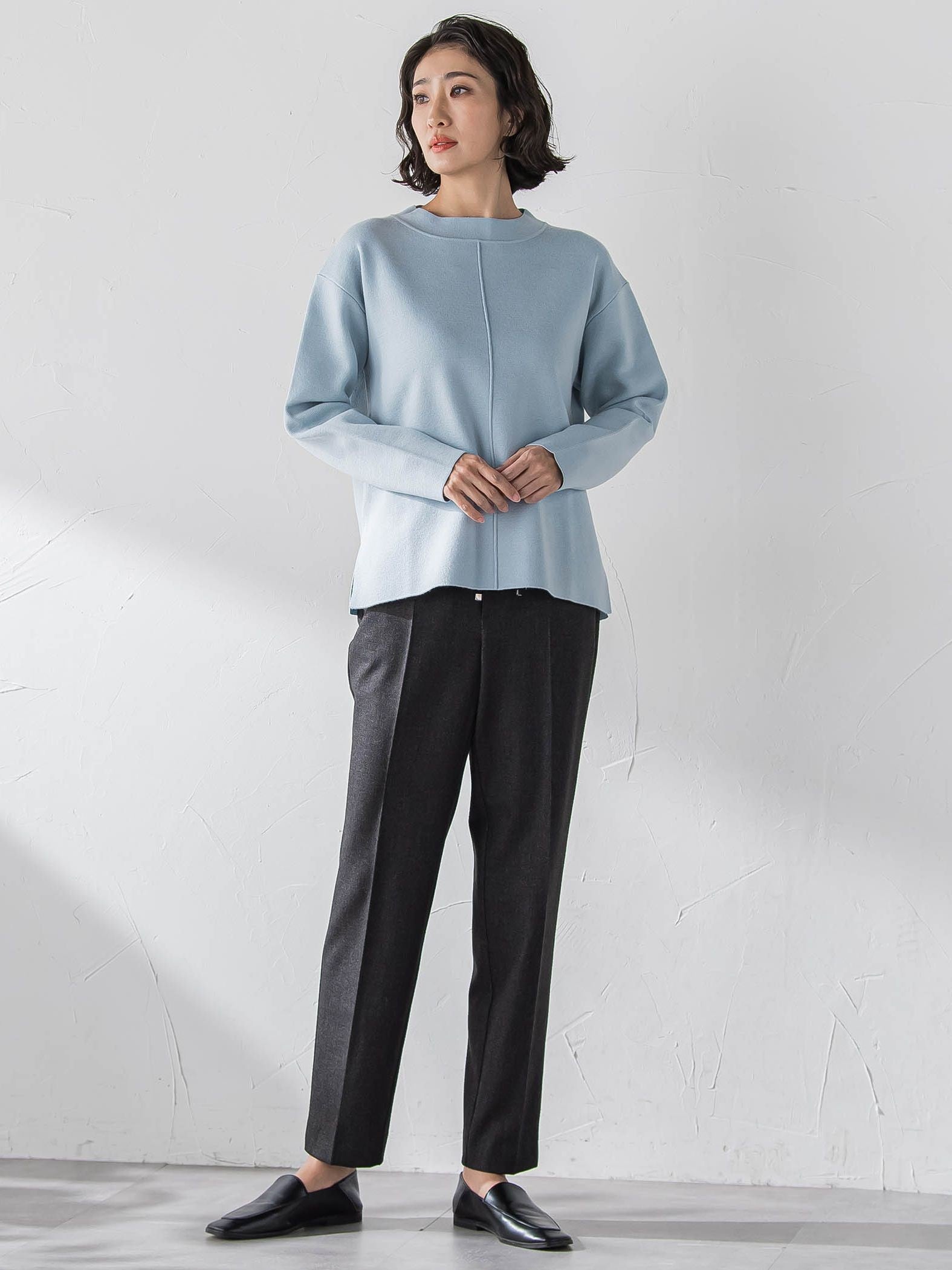 両面起毛2WAYストレッチテーパードパンツ