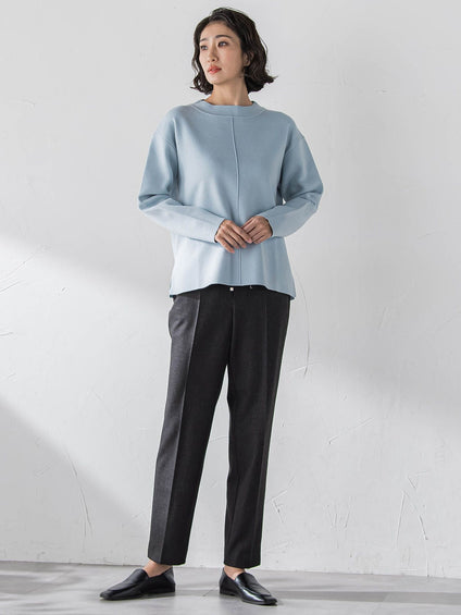 両面起毛2WAYストレッチテーパードパンツ