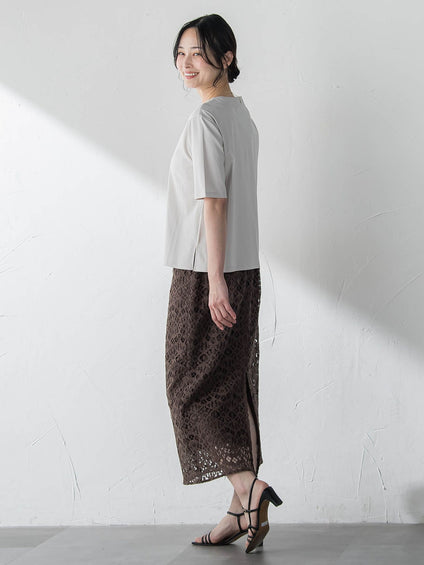 汗ジミ軽減カットソー