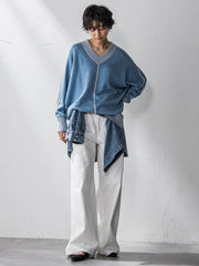 【新色追加】今日の気分で着回せるリバーシブルニット≪手洗い可能≫