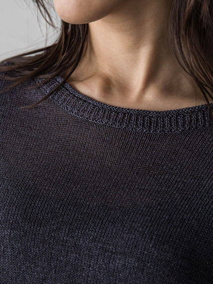 ペーパーブレンドルーズニットプルオーバー