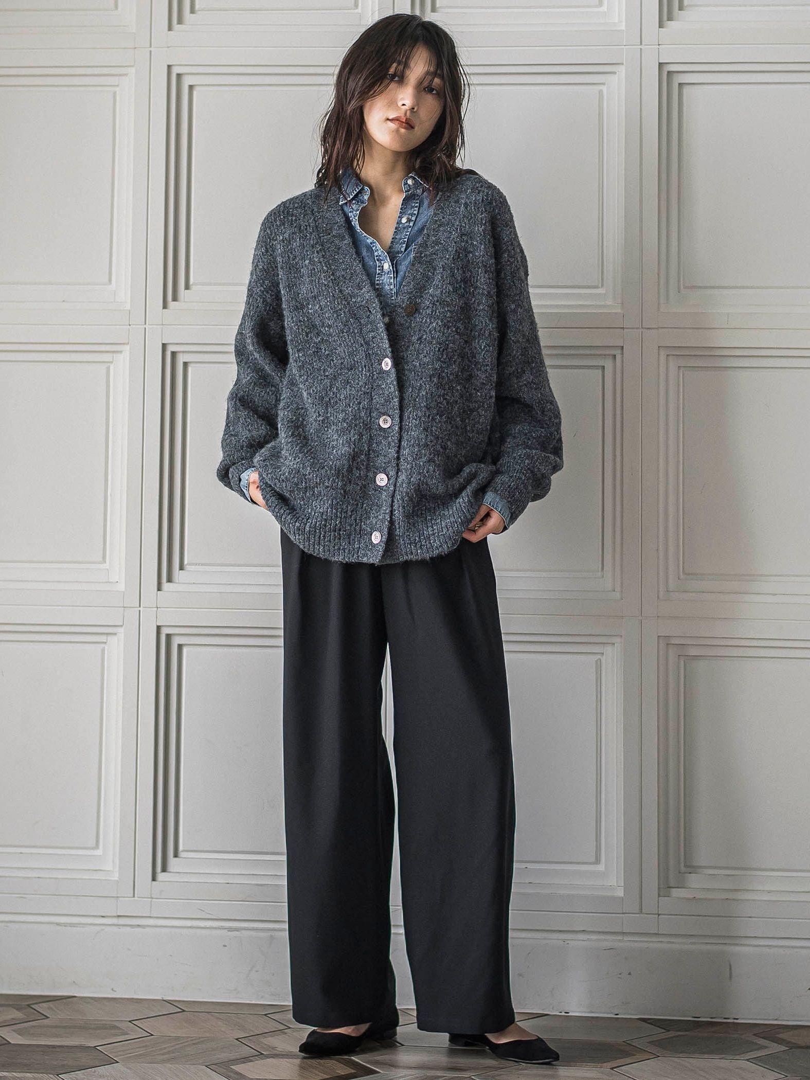 フラッフィーVネックニットカーディガン≪手洗い可能≫