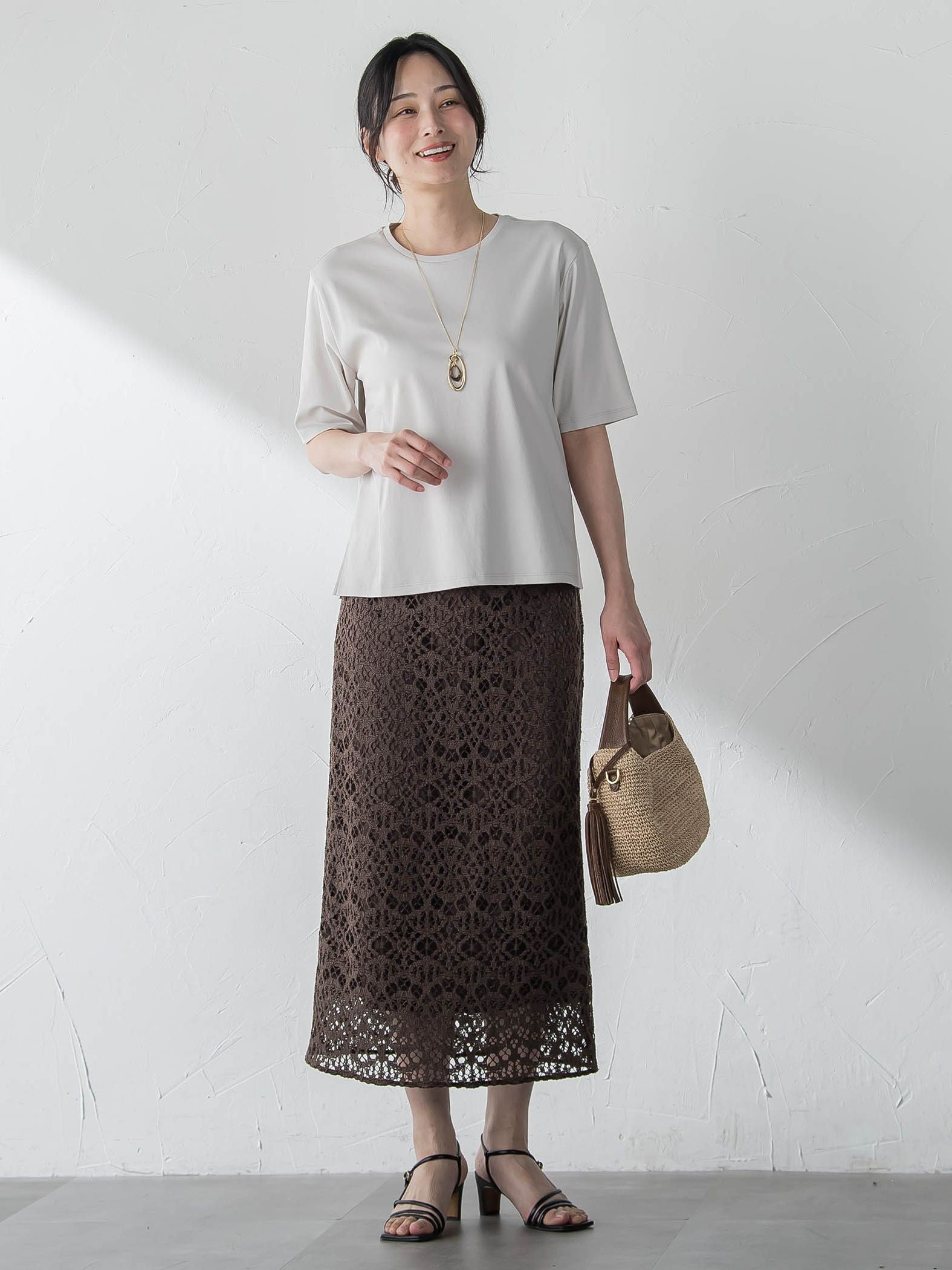 汗ジミ軽減カットソー