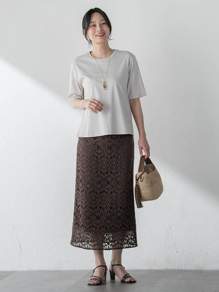 汗ジミ軽減カットソー