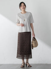 汗ジミ軽減カットソー